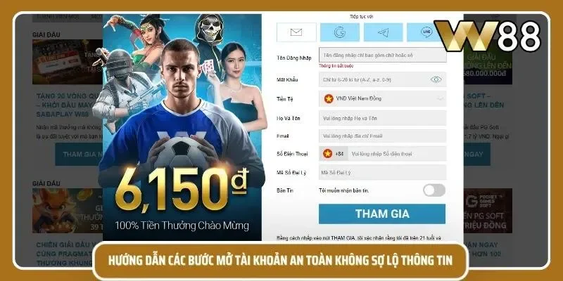 Thiết lập tài khoản bảo mật ngay từ bước đăng ký đầu tiên