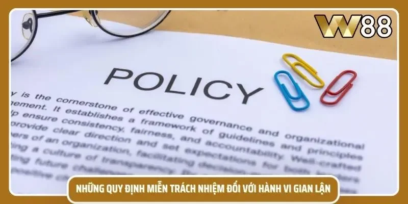 Quy định về miễn trừ đối với sự gian lận