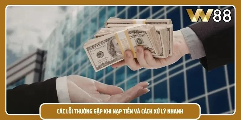 Giao diện thông báo lỗi giao dịch bị từ chối
