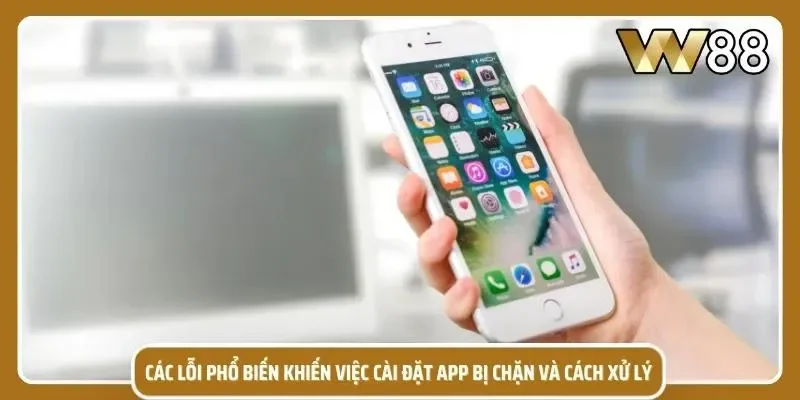 Giao diện hệ điều hành hiển thị thông báo tệp tin bị chặn cài đặt